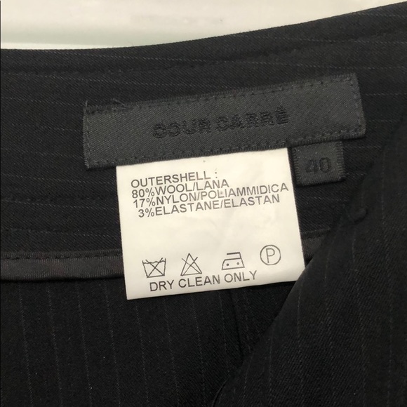 Black Cour Caree Pinstriped Suit in 0/2 - Picture 7 of 7